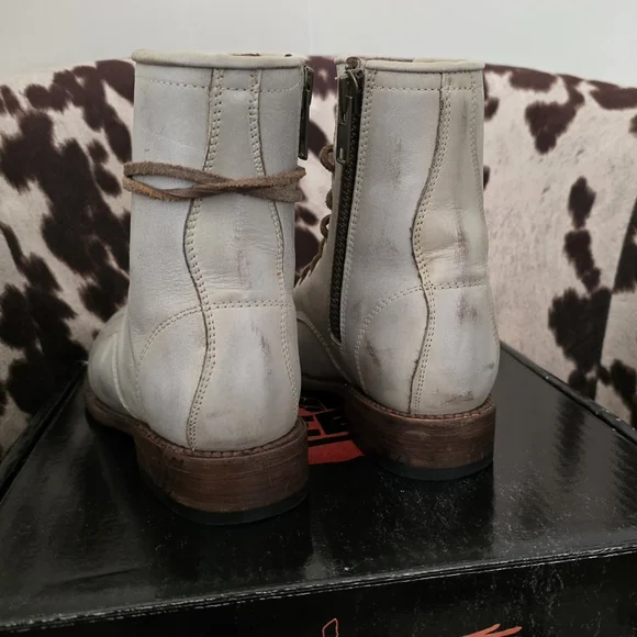 FREEBIRD BY STEVEN OG Manchester Combat Boot In Taupe - Picture 7 of 13